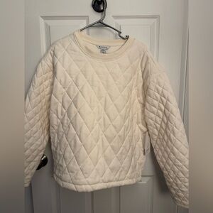 NWT Athleta retro plush quilted top